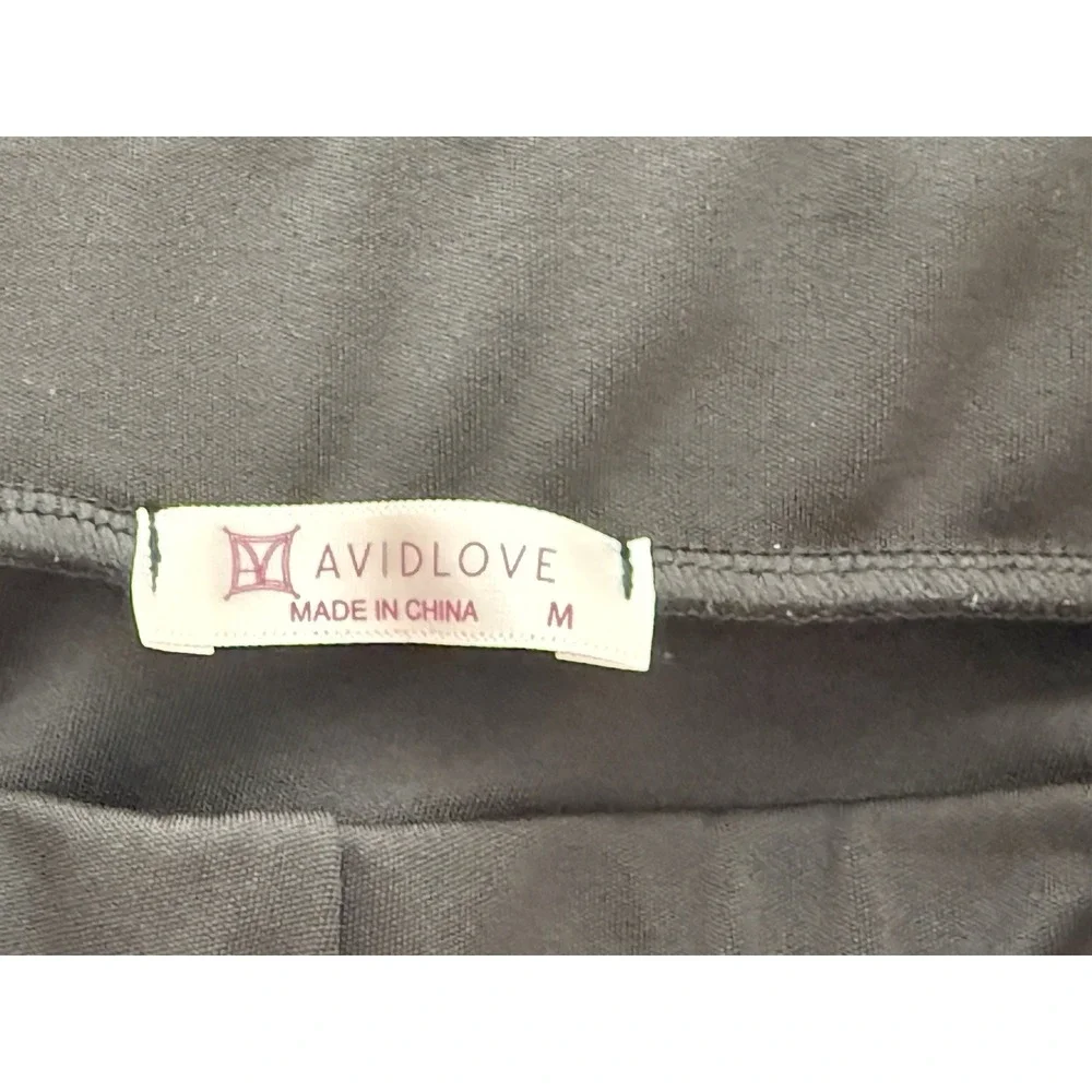 Avidlove Black Tiered‎ Mini Pull On Skirt Women's M